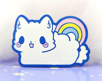 Cachorrinho Arco-Íris - Série Nuvem - Broche de Esmalte