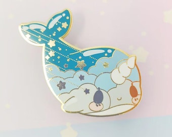 Broche de esmalte rígido Narval Estrelado