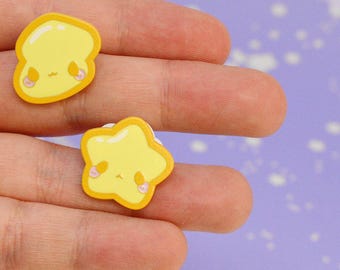 Conjunto de Pins de Esmalte com Raio e Estrela Pop – 2 pins