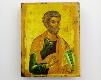 Saint Peter Orthodox Christian Icon | Handmade Wooden Icon