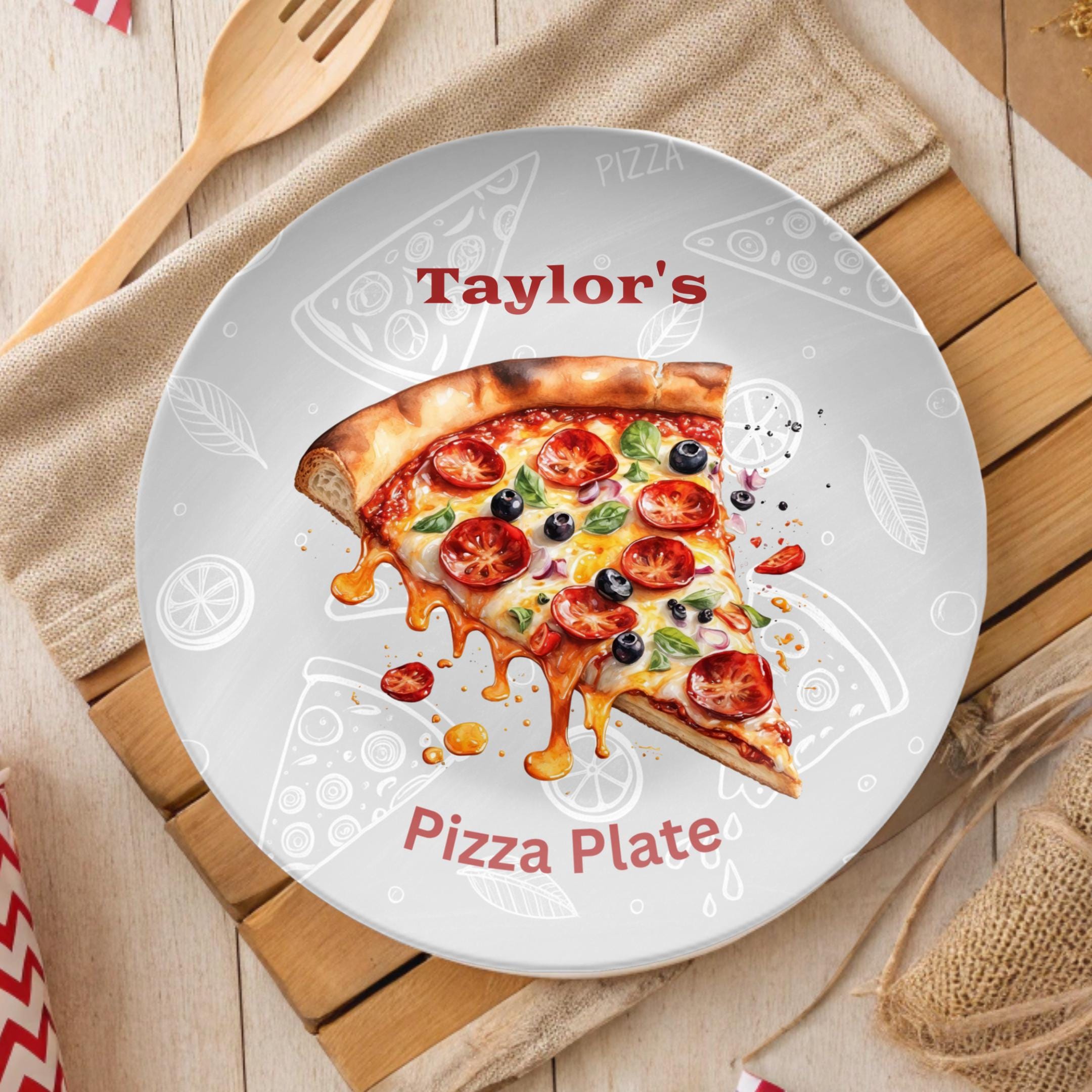 5 Pizza plates and 3 sizzling plates