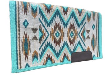 Handmade Sky Blue Show Pad, Western Ranch Style