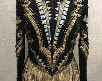 Black western show jacket