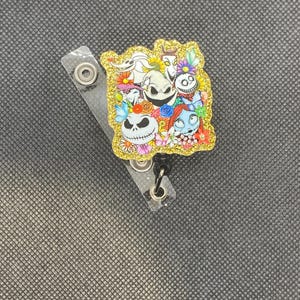 Porta badge in resina Spooky Friends