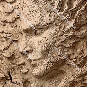 3D-illusiegravure Digitale ontwerpen voor lasersnijden: Lightburn, Glowforge, XTool-compatibele bestanden