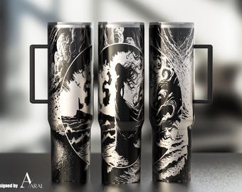 Love 40oz Tumbler Wrap SVG, Laser Engraving File, Romantic Full Wrap Design, Digital Download, Tumbler Wrap SVG
