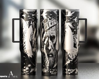 The Last King 40oz Tumbler Wrap SVG, Laser Engraving File, King Full Wrap Design, Digital Download, The Last King Tumbler Wrap SVG
