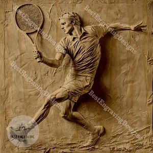 3D-illusie tennisser graveren ontwerpbestanden voor lasersnij- en etsprojecten
