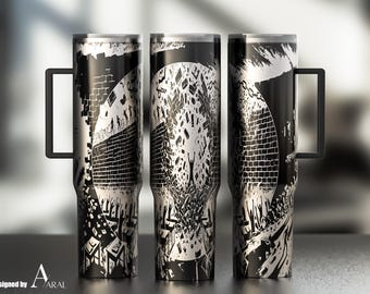 Freedom Tumbler Wrap SVG, Laser Engraving File, Freedom Full Wrap Design, Digital Download, 40oz Tumbler Wrap SVG