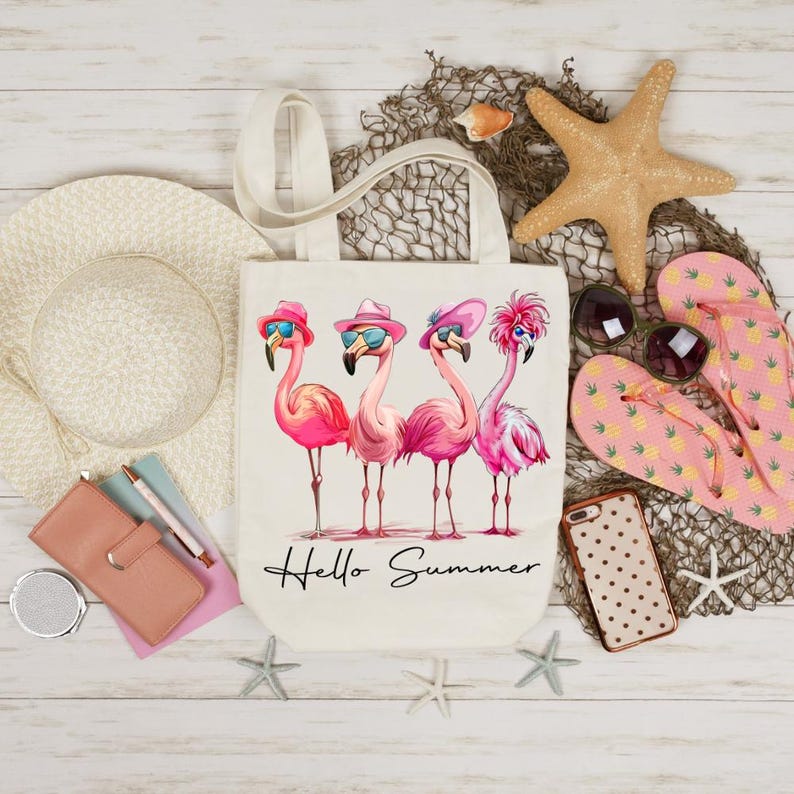 Summer Flamingo PNG: Beach Vibes Graphic (Digital Download) image 7