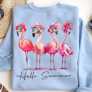 Summer Flamingo PNG: Beach Vibes Graphic (Digital Download) image 4