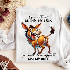 Burro gracioso SVG PNG: Si estás hablando tonterías, diseño de humor sarcástico para sublimación y camisetas.