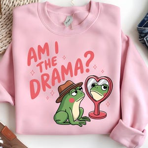 Drama Frog PNG: Funny Meme Clipart for Sublimation (Digital File