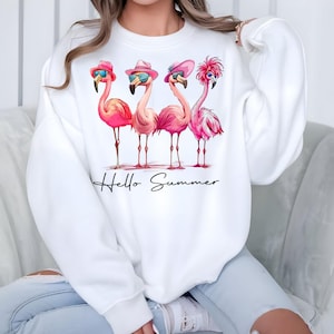 Summer Flamingo PNG: Beach Vibes Graphic (Digital Download) image 3