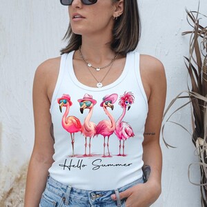 Summer Flamingo PNG: Beach Vibes Graphic (Digital Download) image 2