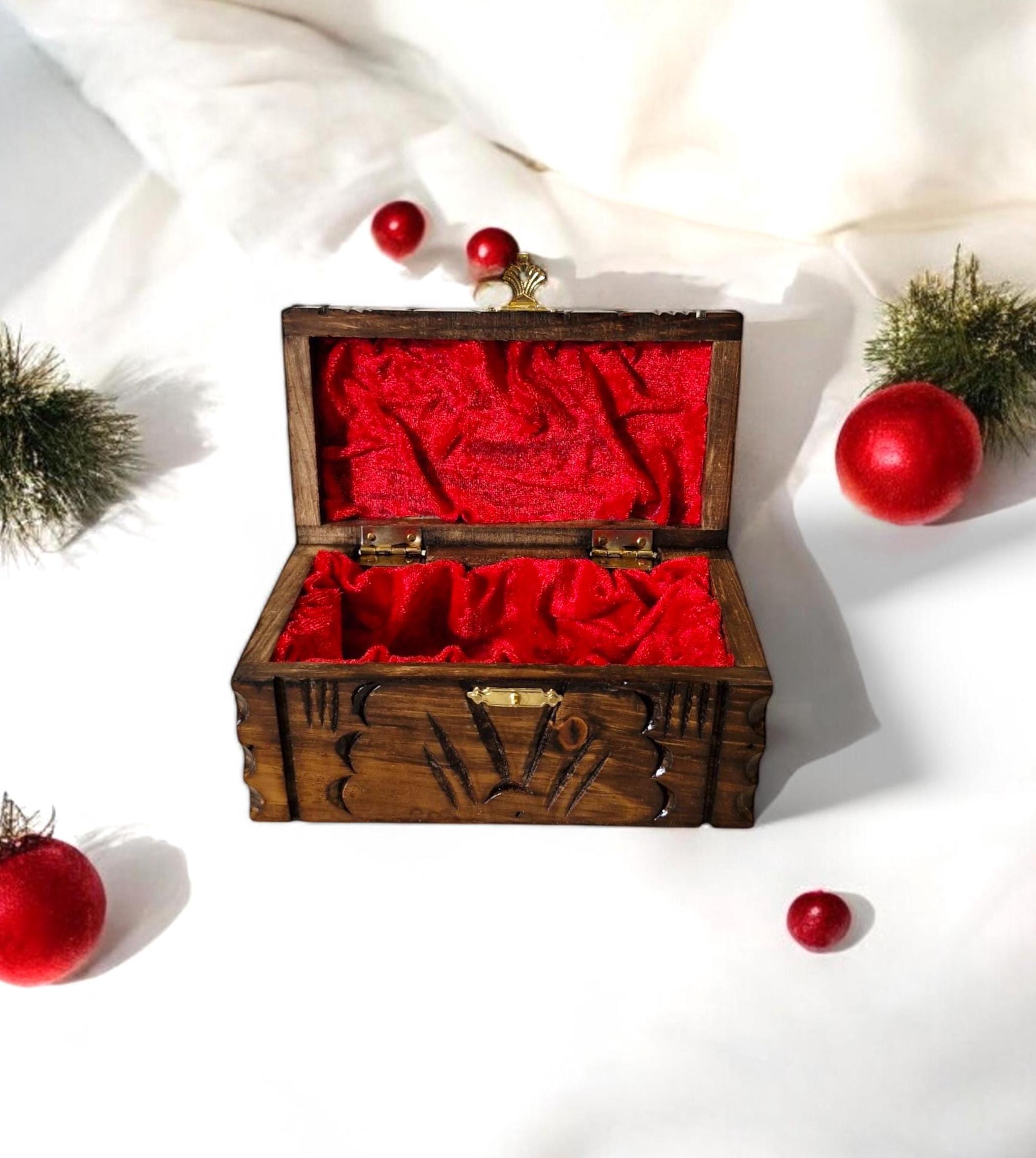 Coffre Au Trésor En Bois Vintage Avec Serrure à Code - Dimensions 18x11x10 Cm, Rangement Secret, Cadeau Enfant