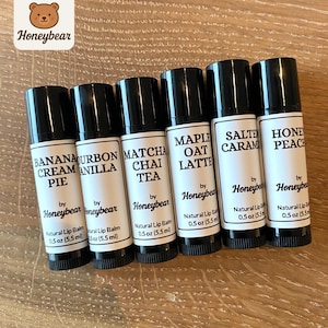 Vintage Natural Lip Balm Cocoa Butter, Flavored Chapstick, Choose Your Own, Small Gifts For Mom, Friends, Besties, Birthday, Christmas