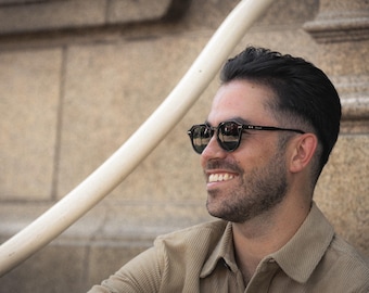 Nowy! Czarne okulary przeciwsłoneczne z polaryzacją, moda, styl, tiktok, trend, Zonnebril, okulary przeciwsłoneczne, Sonnenbrille, gafas de sol, lunettes de soleil.