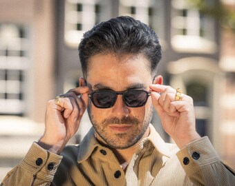 Nowy! Czarne okulary przeciwsłoneczne z polaryzacją, moda, styl, tiktok, trend, Zonnebril, okulary przeciwsłoneczne, Sonnenbrille, gafas de sol, lunettes de soleil.