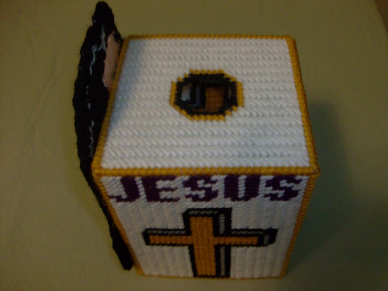 Jesus Tissue Box Cover Religious Tissue Box Cover Etsy