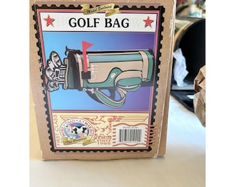 Mailbox Metal GOLF BAG More Than A Mail Box Post Mount Model #1044 NEW Vintage