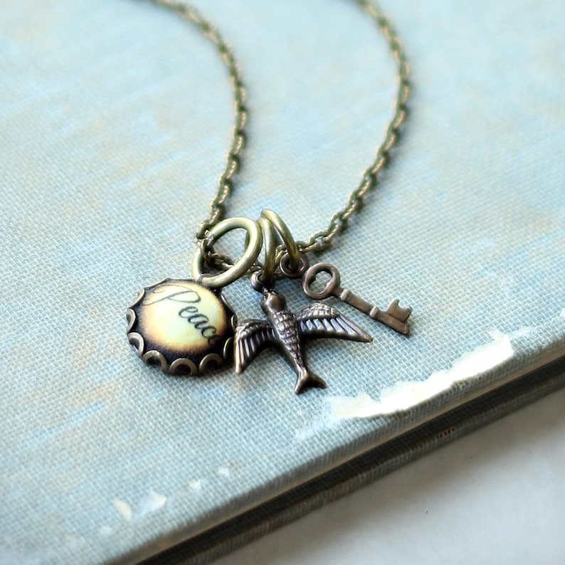Peace and Paradise Charm Necklace