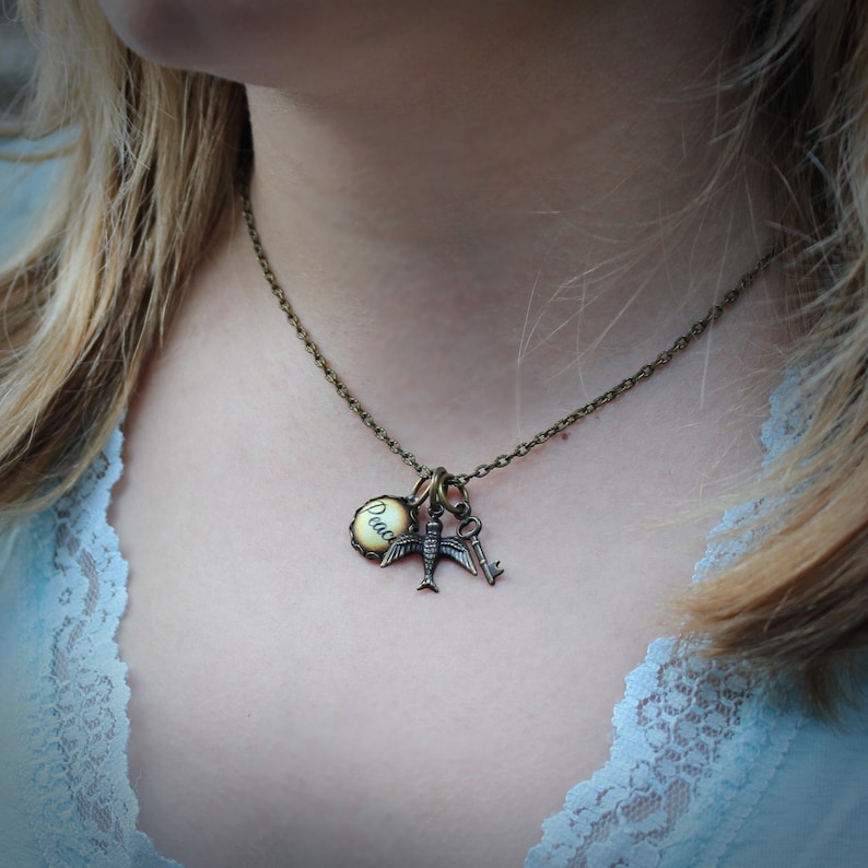 Peace and Paradise Charm Necklace