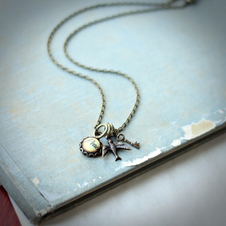 Peace and Paradise Charm Necklace