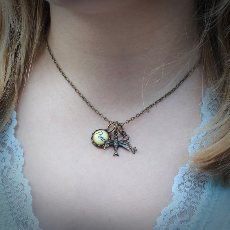 Peace and Paradise Charm Necklace