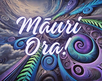 Māuri Ora – Maori Life Force Digital Print | Wellness Wall Art | Indigenous New Zealand Artwork | 8x10 Instant Download