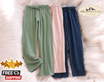 Pantaloni da salotto Realizzato in puro cotone biologico - blu