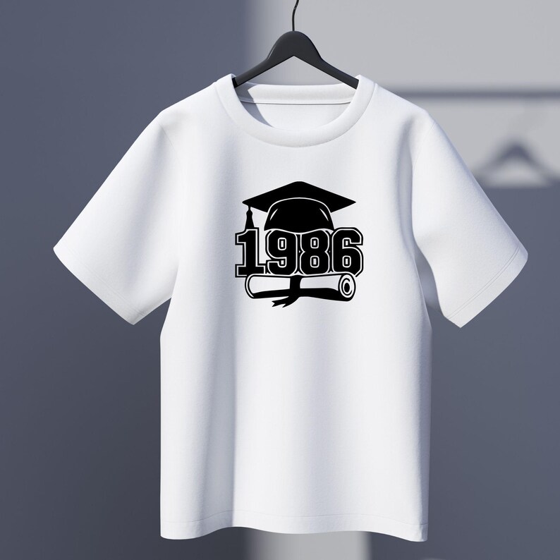 Graduation Cap1986 Senior 1986 Graduation SVG Bundle, Class of 1986 Cut Files - Etsy