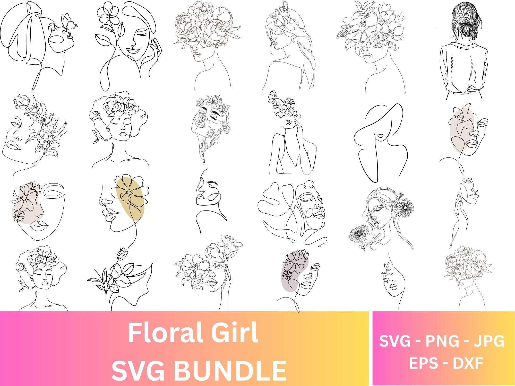 Lijntekening gezicht - Etsy België, image size:2000x1500