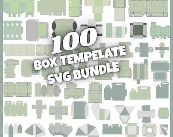 Paquete de plantillas SVG para cajas de regalo DIY, manualidades en papel (descarga digital)