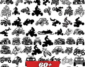 ATV SVG Clipart Bundle, Off-Road Designs (Digital Download)