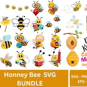 Bee Svg Bundle,Bee Png Bundle,Bumble Bee Svg,Bee Cut Files,Bee Clipart,Honeycomb Svg,Bee Cricut, Queen Bee Svg, Bee Hive Svg,