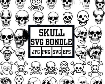 Skull SVG Bundle: Skeleton Vector Graphics for Cricut