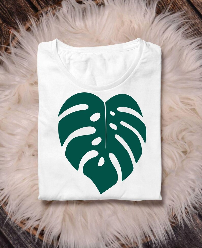 Monstera Leaves Clipart Bundle, Tropical Palm SVG Cut Files (digital ...