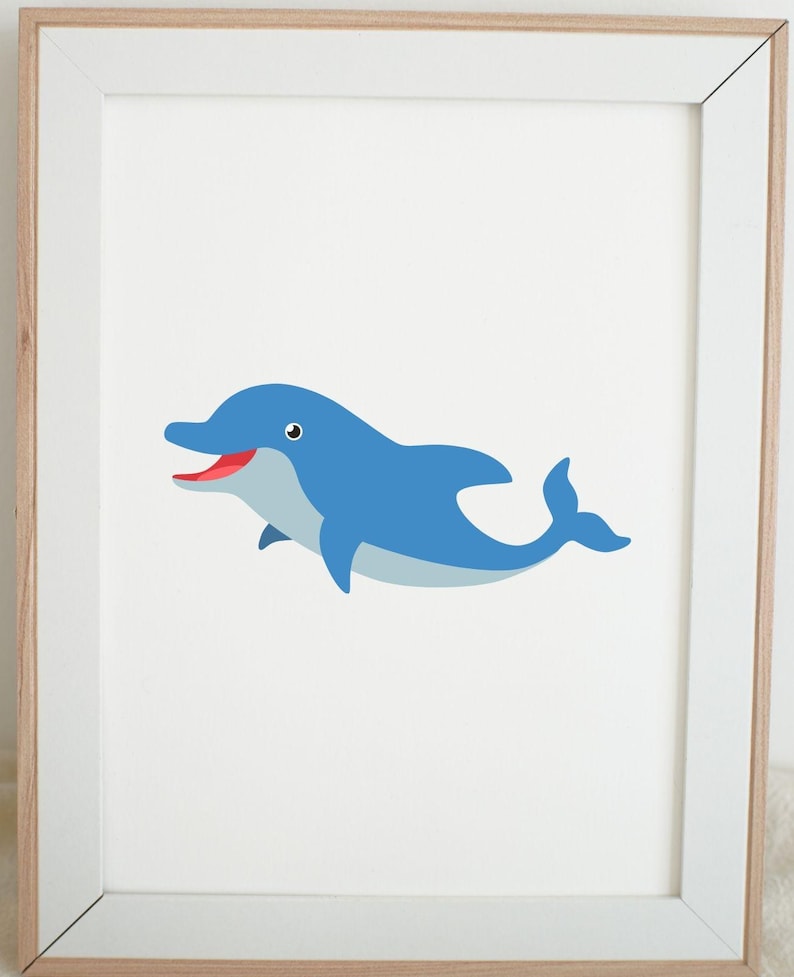 Dolphin SVG Bundle, Sea Animals Clip Art, Kids Craft Files (svg, Png ...