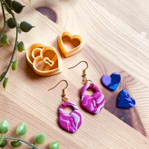 Clay Cutter for Heart Earrings - Polymer Clay Jewelry Making Tool