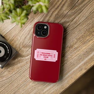Trendy Self Love iPhone 15 Handyhülle/Pink/Eintrittskarte/Ästhetik/Geschenk/Geburtstag/für die Mädchen/iPhone/im Trend/Liebe/Valentinstag