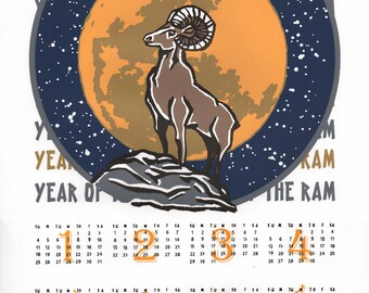 2015 Year of the Ram Calendar