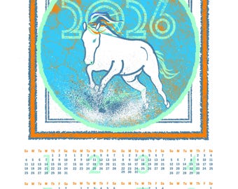 2026 Year of the Horse Calendar