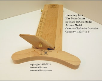 Built-to-Order, Hat Making Tool, Rounding Jack, Artisan Model, COUNTER CLOCKWISE cutter, Maple Wood