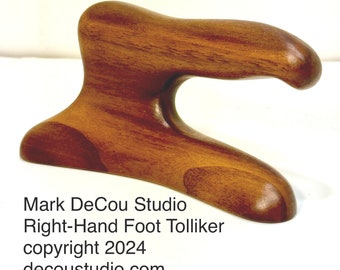 Built-to-Order, Foot Tolliker, Hat Making, Millinery Brim Crown Shaping Right-Hand, Black Walnut Wood