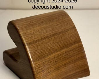 Built-To-Order, Walnut Heart Tolliker, with Curved Front, for Brim Ironing, a New handmade Millinery Hat Making Tool
