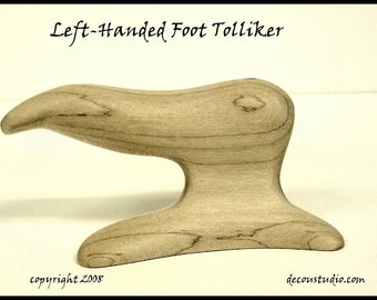 Built-To-Order, Left-Handed Foot Tolliker, Hat Making, Creasing the Brim to Crown Shaping, Hardrock Maple Wood