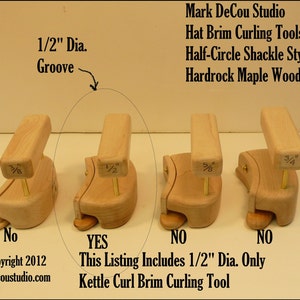 Built-to-order, Groove Tolliker Hat Making Tool Pencil Curl Hat