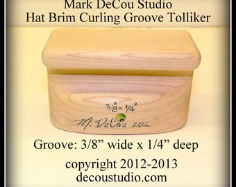 Built-to-order, Groove Tolliker Hat Making Tool Pencil Curl Hat Brim Shaper  Curler, 0.75 Inch Wide by 0.75 Inch Deep Groove Foot -  Canada