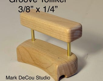 Built-to-Order, Groove Tolliker Hat Making Tool Pencil Curl Hat Brim Shaper Curler, (0.375 inch wide by 0.25 inch deep) groove foot